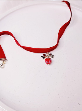 圣诞节红色新年甜美百搭choker