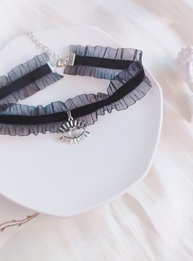 女暗黑系小众设计锁骨链choker