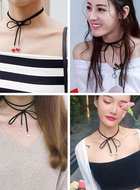 原宿日系显瘦迪丽热巴长款毛衣链