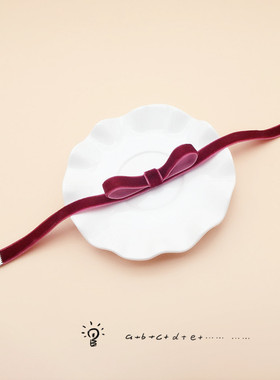 手工定制脖子饰品颈带女丝绒项圈