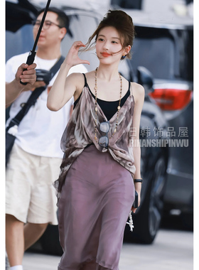 许我耀眼赵露思许妍同款项链颈链串珠天然石度假外出多色民族风潮