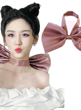 周也同款汤姆的梦中情猫蝴蝶结大脖子choker项圈cos颈带颈花女潮