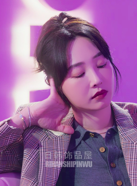 白百何同款彩色串珠手链时尚彩珠叠戴百搭简约手饰女