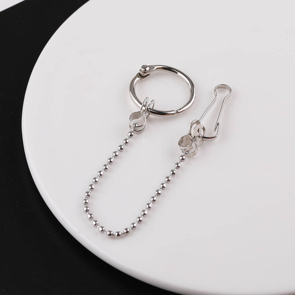 简约金属双头链条连接钥匙扣 diy手工自制超市广告牌挂链饰品配件 - 图3
