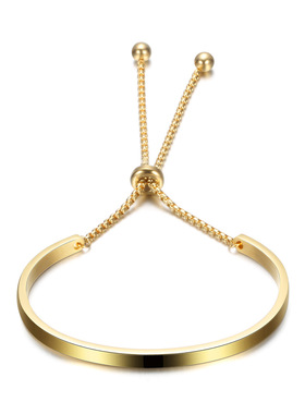 时尚风钛钢可调节手环