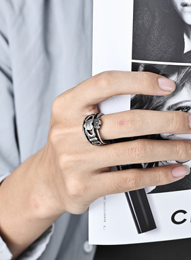 时尚钛钢戒指 北欧爱尔兰传统克拉达婚戒 手捧爱心钛钢戒指指环