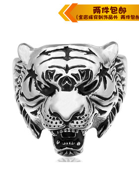 欧美风夜店钛钢戒指钛钢戒指指环