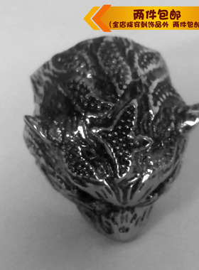 钛钢戒指指环动物霸气风钛钢戒指