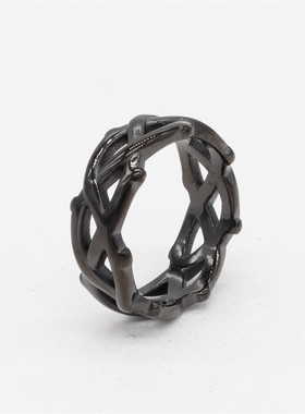 欧美钛钢戒指指环钛钢男