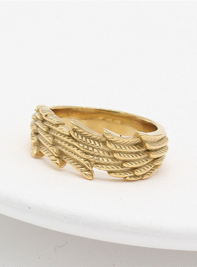 时尚钛钢男戒指复古欧美朋克个性