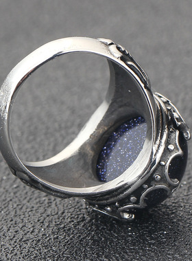 钛钢戒指指环时尚风闪亮钛钢戒指