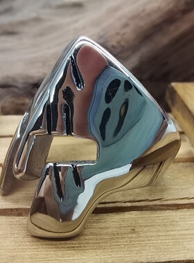 时尚钛钢戒指 欧美个性摇滚时尚斯巴达勇士面具钛钢男款戒指指环