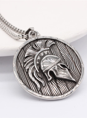 欧美吊坠项链钛钢男钛钢