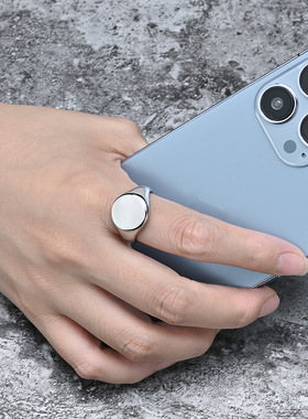 时尚钛钢戒指 欧美光面印章戒指 中性简约镜面钛钢戒指指环