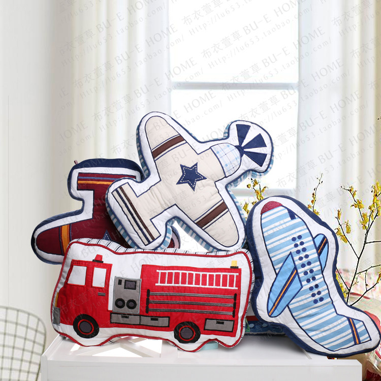 外贸纯棉布艺靠枕儿童创意抱枕含芯沙发床上车载腰枕软装摆件靠垫,淘宝优惠券,粉丝福利购,淘宝优惠卷