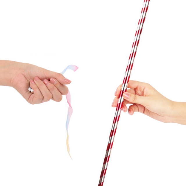 Magic wand magic props plastic telescopic wand hoop golden