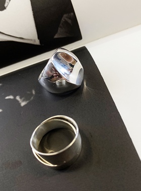 韩国制简约大方设计感925戒指