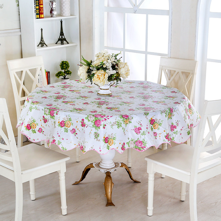 圆桌桌布防水防油圆桌子餐桌布饭店台布餐厅圆形家用塑料圆桌布,淘宝优惠券,粉丝福利购,淘宝优惠卷