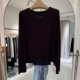 2025 new autumn clothing popular women's T-shirt tops slim fit long-sleeved lyocell mulberry silk trend