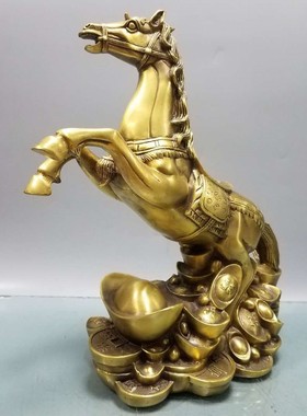纯铜摆件马到成功开运生肖