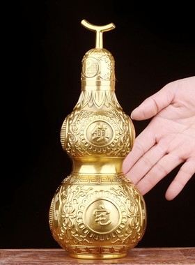 黄铜保平安新中式客厅铜葫芦