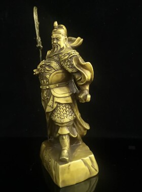 纯铜关二爷供奉家居客厅武财神