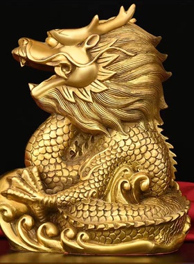 鼠牛虎客厅十二生肖纯铜祝福中式