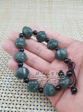 男女款手串天然和田玉送证书