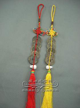 真品五帝钱镇宅风水挂件白玉葫芦