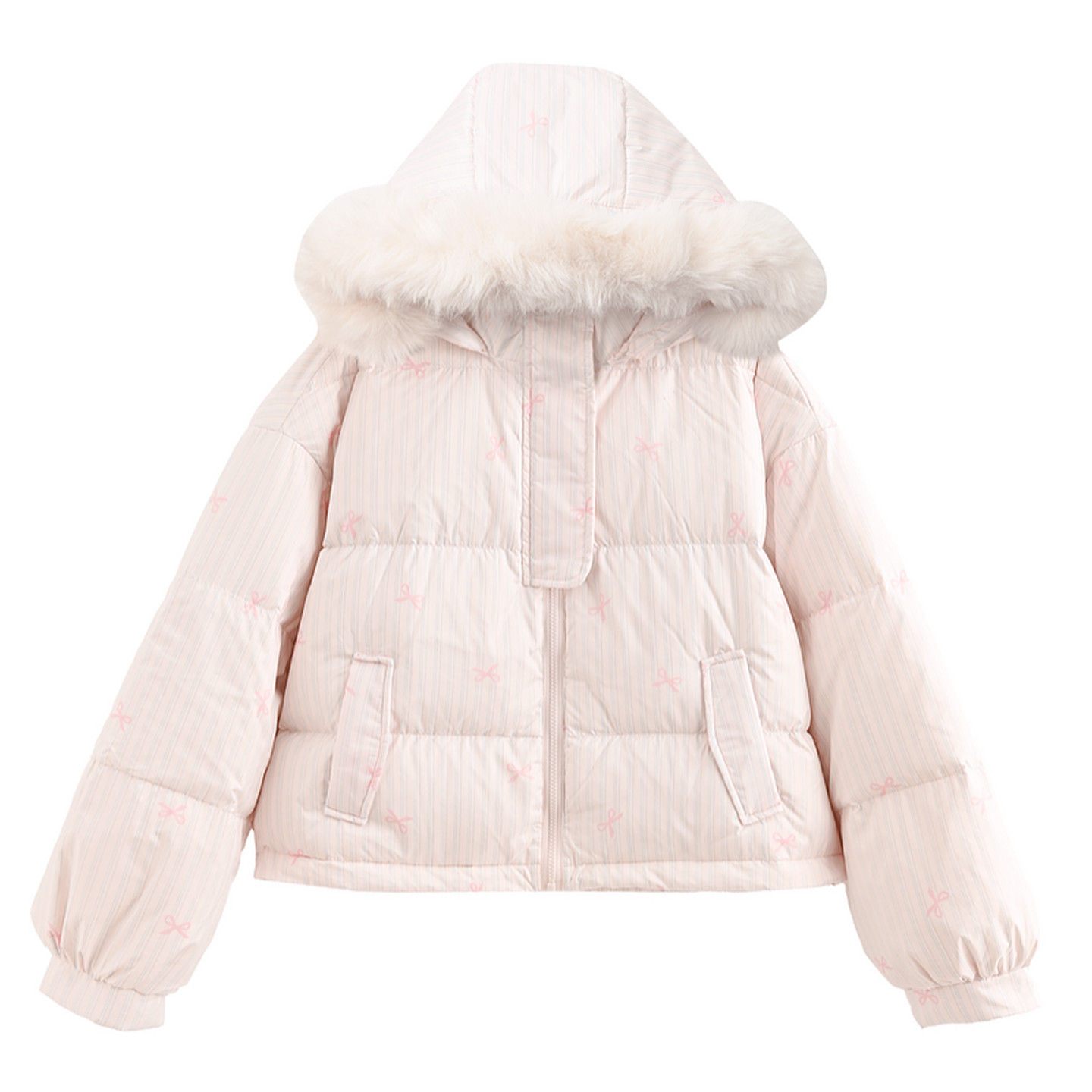 森女部落甜美90%绒子白鸭绒三防羽绒服女冬25新款小个子可爱外套