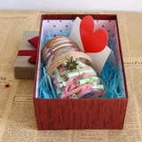 Creative 99 Wise Paper Маленькая любовная буква буквы стеклянная бутылка свежая литература и художественная бутылка приносят деревянные бумажные прилавок