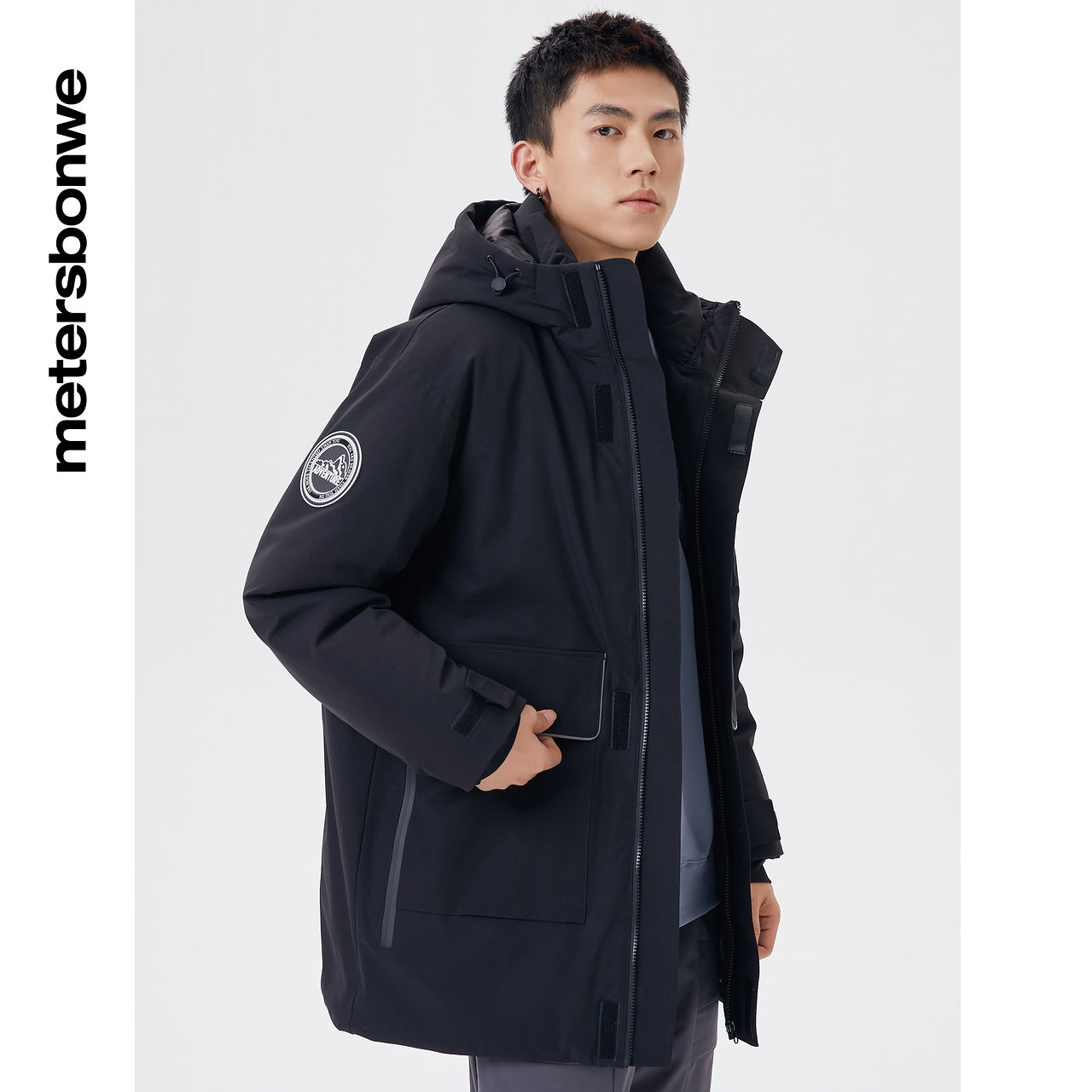 美特斯邦威连帽男潮流冬季羽绒服 美特斯邦威网店羽绒服