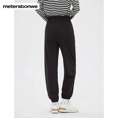 Осенние классические спортивные трикотажные штаны, на шнурках