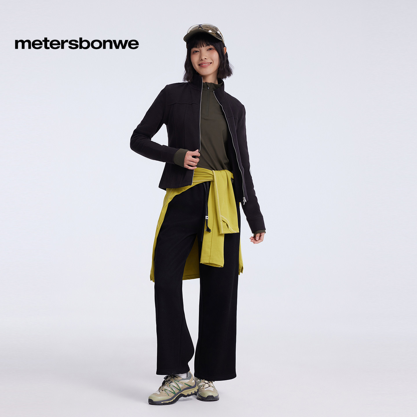 美特斯邦威女秋冬季新款舒适百搭抽绳