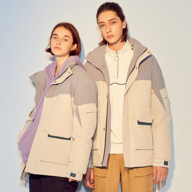 美特斯邦威工装羽绒服男新款短款 美特斯邦威网店羽绒服