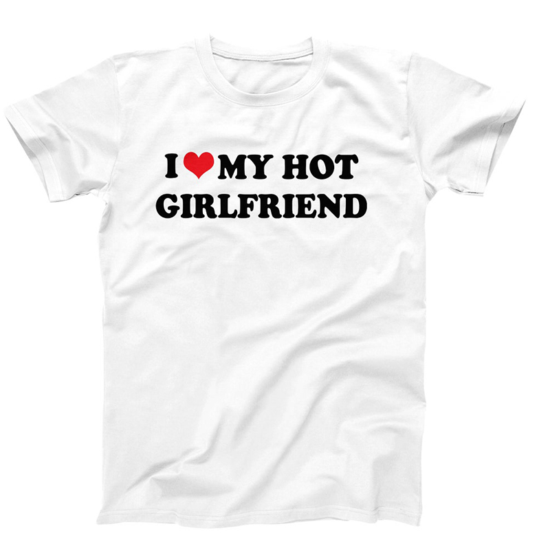 I Love My GirlFriend BoyFriend Lover T Shirt Couple欧美情侣 - 图1