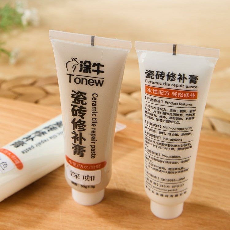 涂牛水性瓷砖修补膏 白色大理石补缝填充 洗手盆陶瓷划痕找平修复,淘宝优惠券,粉丝福利购,淘宝优惠卷