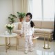 2025 ເດັກຍິງໃຫມ່ lace pajamas ເຄື່ອງນຸ່ງຫົ່ມເຮືອນ