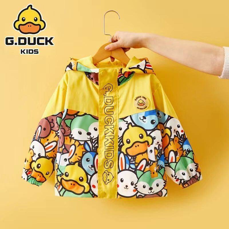 现货小黄鸭三合一男童春秋季童装加厚棉服外套冲锋衣女童儿童风衣,淘宝优惠券,粉丝福利购,淘宝优惠卷