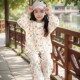 2025 ເດັກຍິງໃຫມ່ lace pajamas ເຄື່ອງນຸ່ງຫົ່ມເຮືອນ