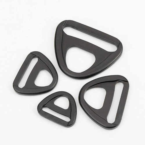 黑色塑料箱包服饰配件D型扣环三角扣尼龙D字扣挂扣宠物扣环包包扣 - 图1