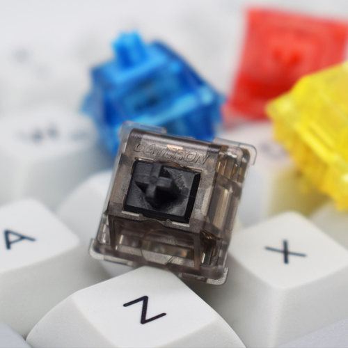 KBDfans GATERON佳达隆INK定制v2半透轴体镀黑弹簧线性轴体开关 - 图0