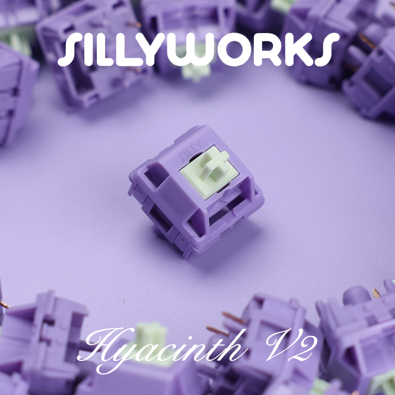 Sillyworks风信子轴V2 Hyacinth Switch V2机械键盘MX线性轴润滑 - 图0