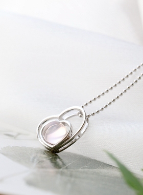 时尚女士925纯银爱心吊坠