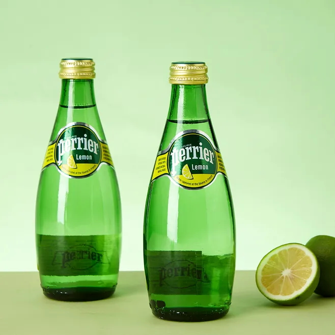 法国进口Perrier巴黎水330ml*4瓶青柠柠檬味饮料含气矿泉水 - 图1