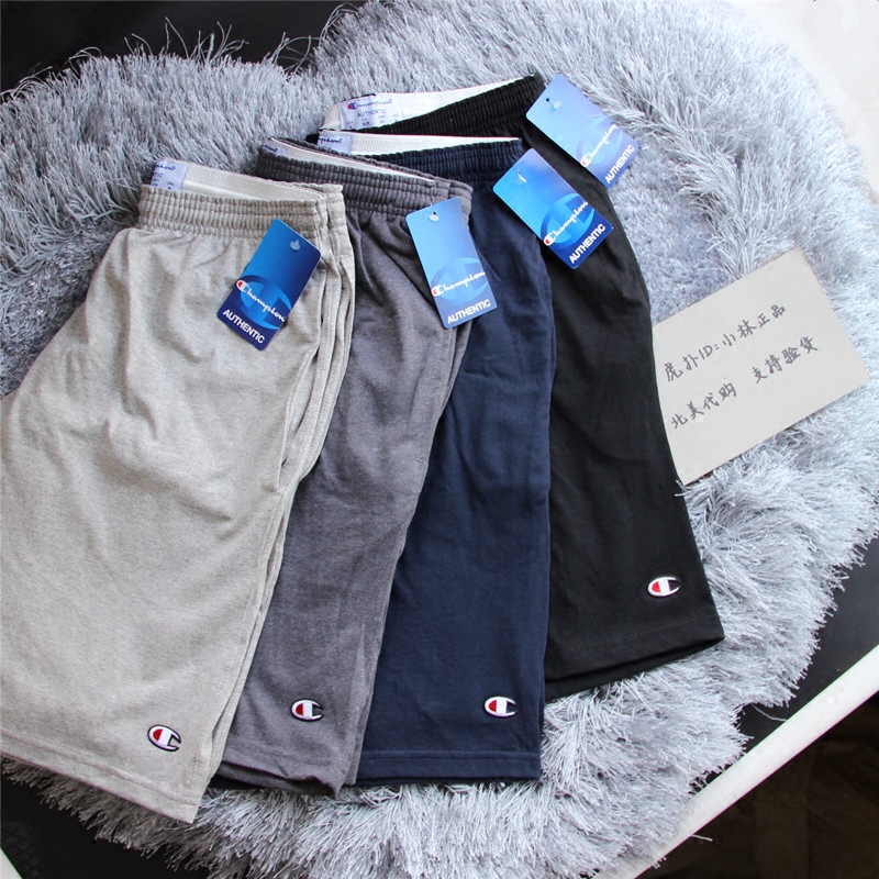 美国购回 Champion Basic Shorts 短裤 全棉 网眼 黑/白/蓝 运动