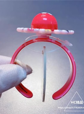 迪士尼旋转发光手环带灯波点手镯