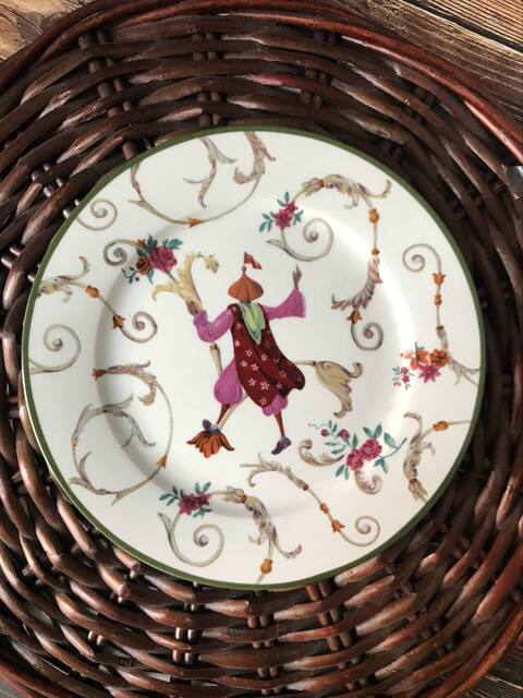 10-inch bowl and plate export single American exotic style