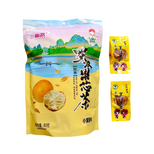 桂林特产老三样罗汉果茶桂花茶小黄姜冲泡泡水喝野生咽喉茶益寿茶 - 图1