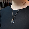 1mm ultra-fine pendant rope, small hole safety buckle, special ring lanyard, no-tie necklace, jade pendant with rope, high-end gold